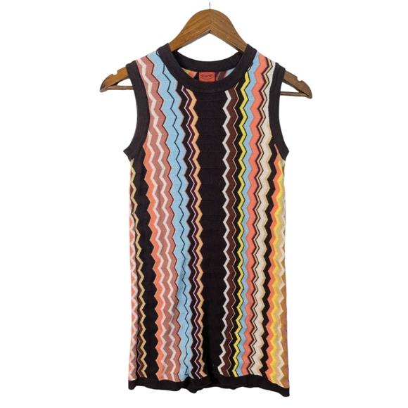 Missoni for Target Dresses & Skirts - Missoni X Target Knit Chevron Print Sleeveless Mini Sweater Dress